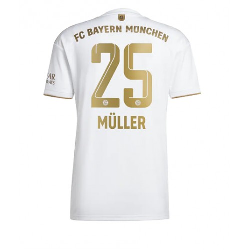 Fotbalové Dres Bayern Munich Thomas Muller #25 Venkovní 2022-23 Krátký Rukáv